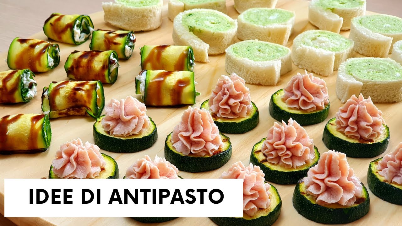 3 IDEE DI ANTIPASTO CON LE ZUCCHINE - facili e veloci