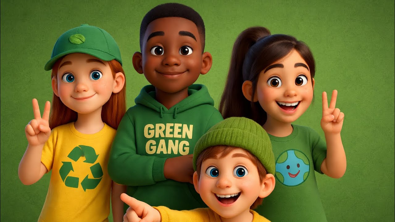 ♻️ Green Gang – Canzone per bambini sull’ambiente | Giornata della Terra (22 Aprile)