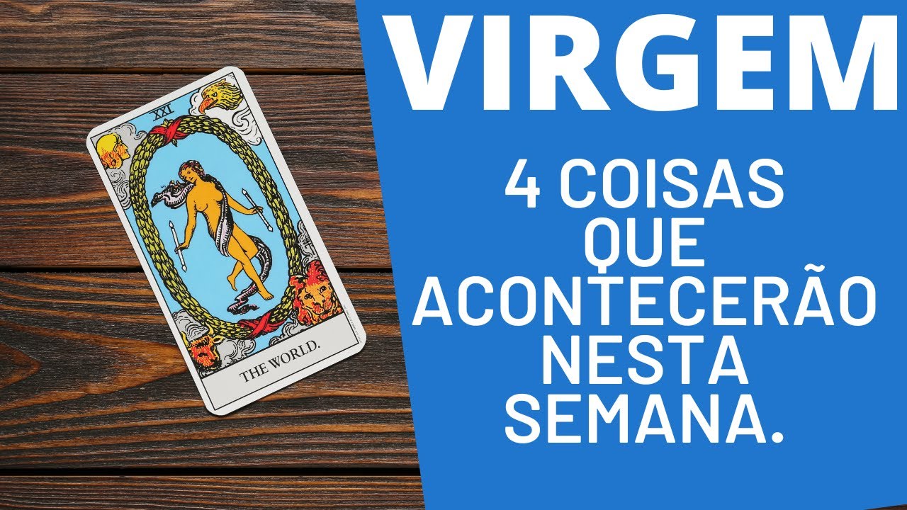 VIRGEM♍| 4 REVELA&Ccedil;&Otilde;ES PARA ESTA SEMANA! (HOR&Oacute;SCOPO/TAROT).