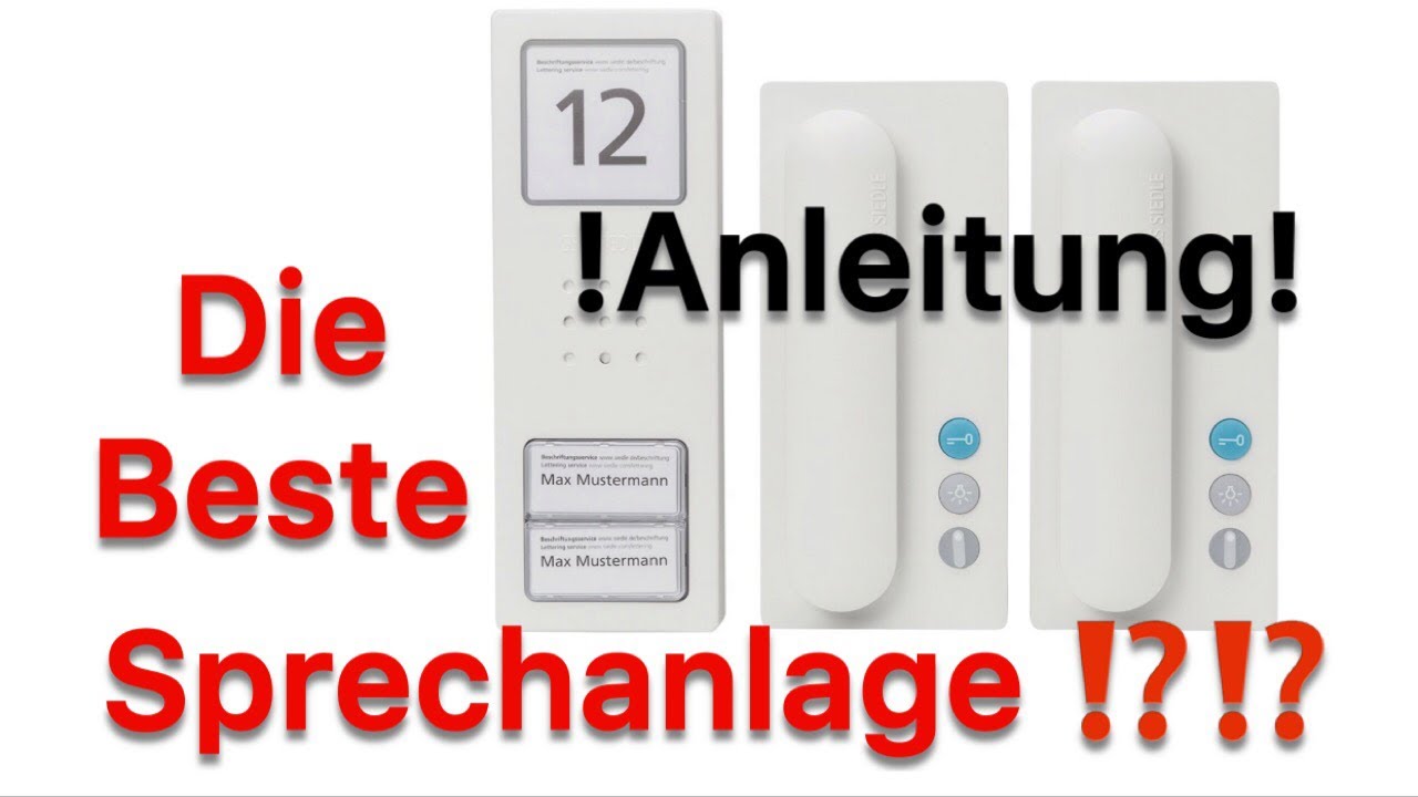 Ich LEHRE DICH wie man eine Siedle SPRECHANLAGE einbaut I Sicherheit