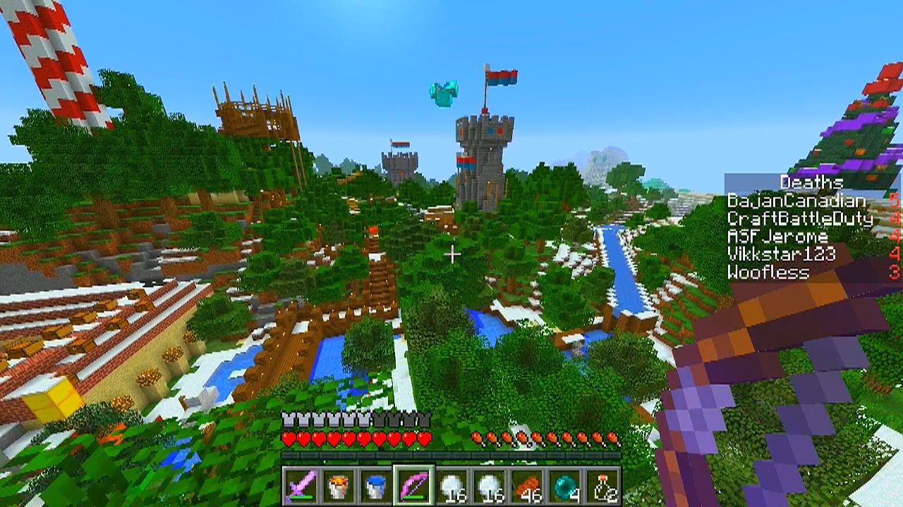 Minecraft SANTA'S TOWN PVP with The Pack (Minecraft PVP)