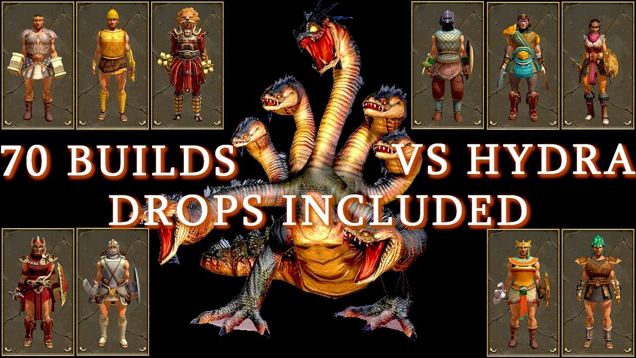 Titan Quest Atlantis| 70 BUILDS against HYDRA BOSS Drops included!