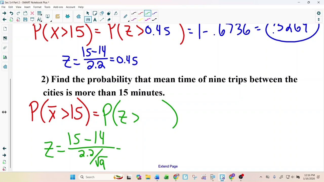 5.4 Central Limit Theorem