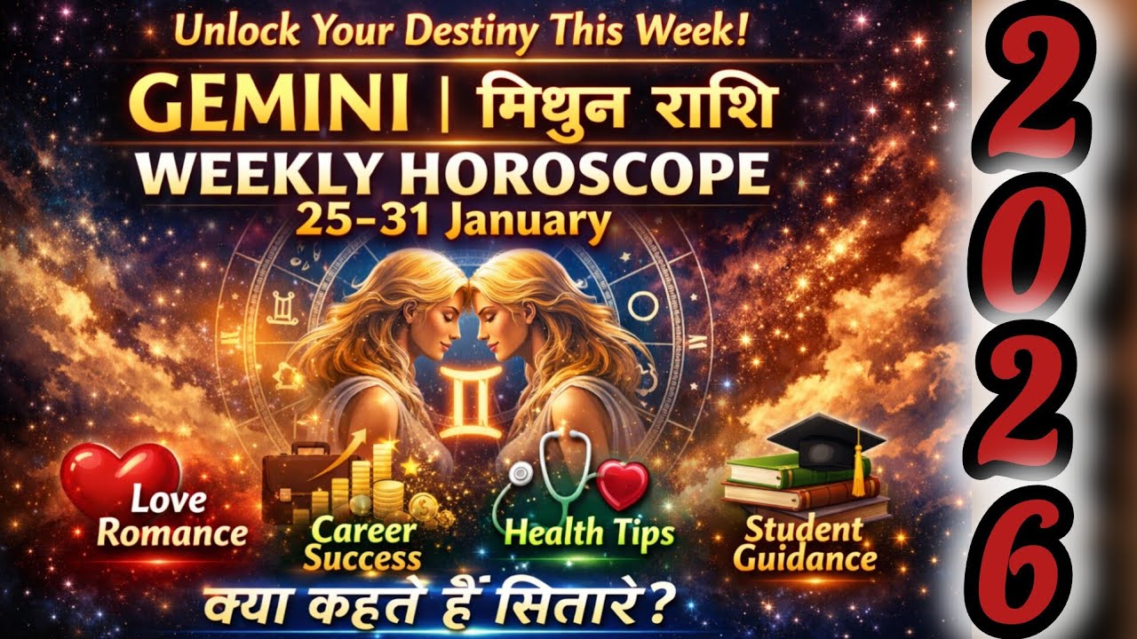 Gemini | मिथुन राशि साप्ताहिक राशिफल 25–31 January ❤️ Love Career Health Students Tarot Reading