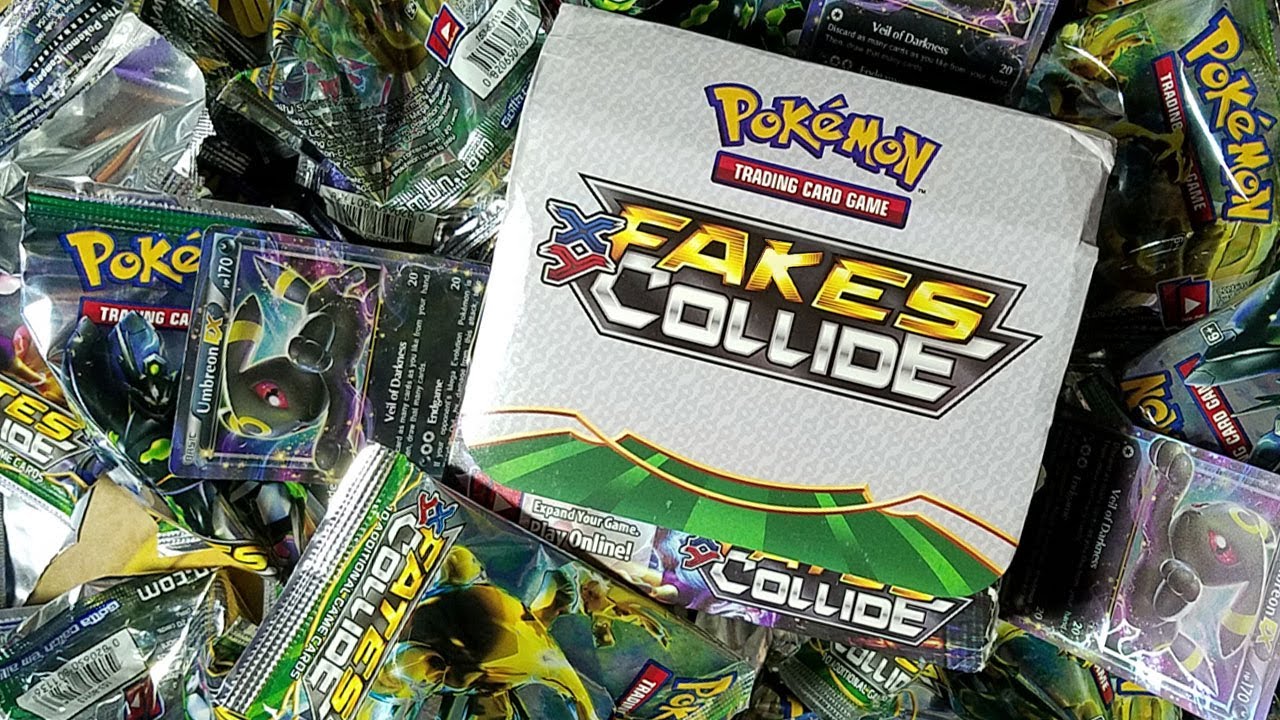 FAKE PACK FRIDAY! OPENING A FAKE POKEMON XY FATES COLLIDE BOOSTER BOX - Part 1