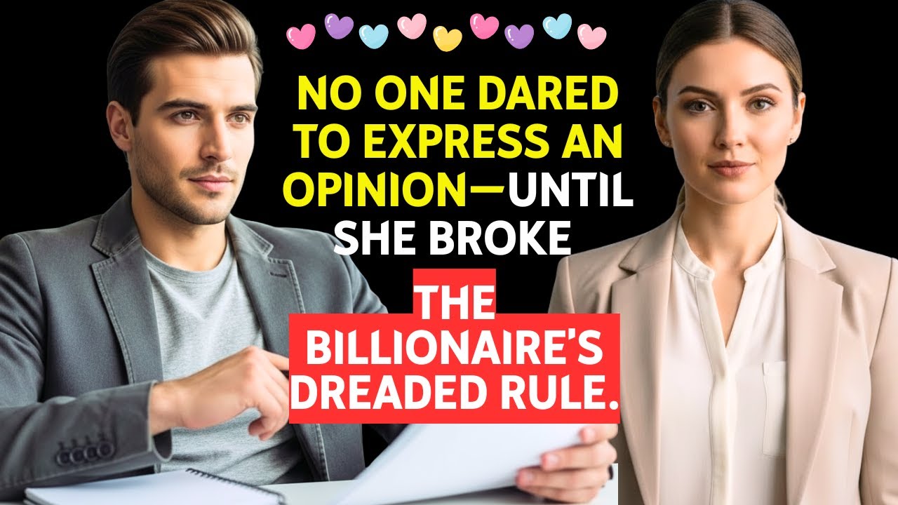 No one dared to speak up—until she broke the billionaire's terrifying rule.