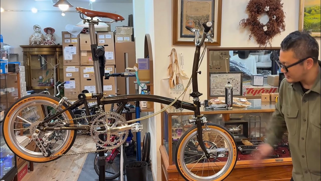 Vol.184  お客様の　BROMPTON CLine M14E ブリティッシュ ヴィンテージ スタイルが、、、イケてる件