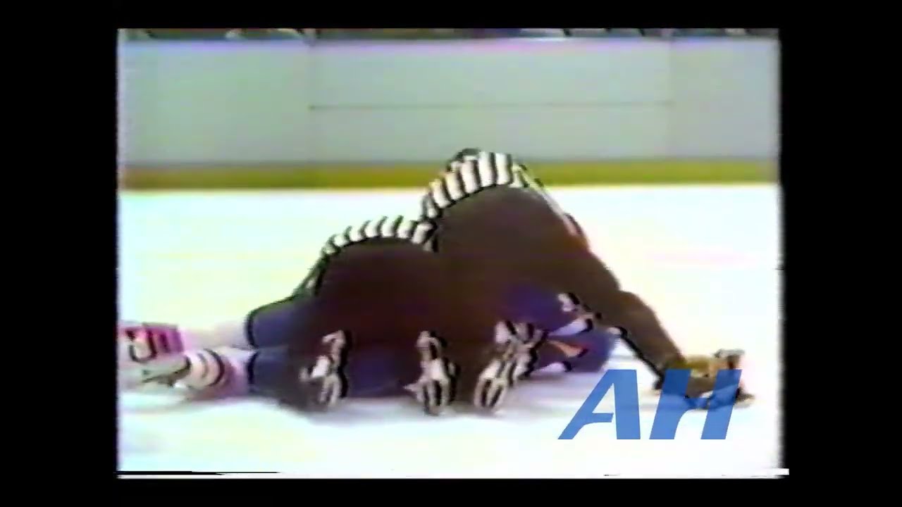 NHL Mar. 20, 1982 Lee Norwood,WSH v Barry Beck,NYR Washington Capitals New York Rangers