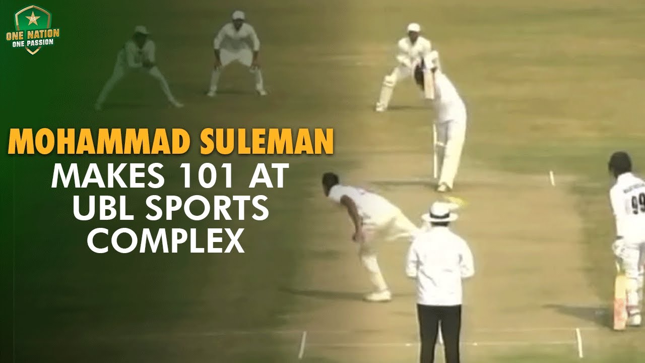 Mohammad Suleman makes 101 at UBL Sports Complex | PTV vs KRL | President's Trophy 2023-24