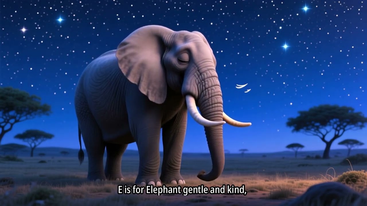 ABC Animals Say Goodnight.   Calm Bedtime Story for Kids