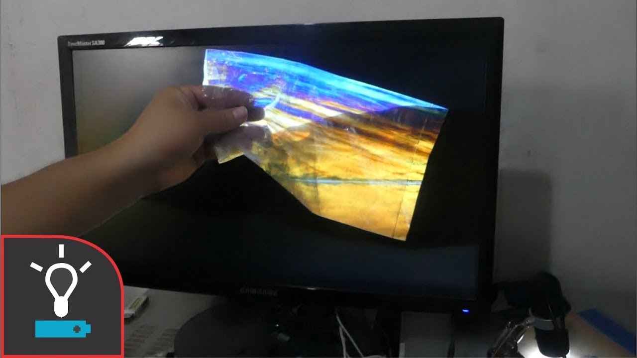 Experimentos Con Laminas Polarizadas 【Recicladas de un LCD】