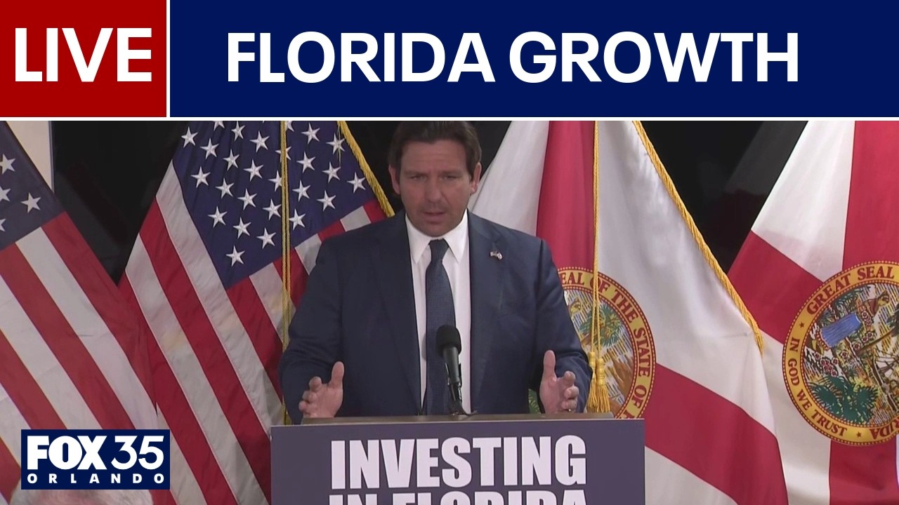Watch Live | Gov. Ron DeSantis speaks about investing in Florida