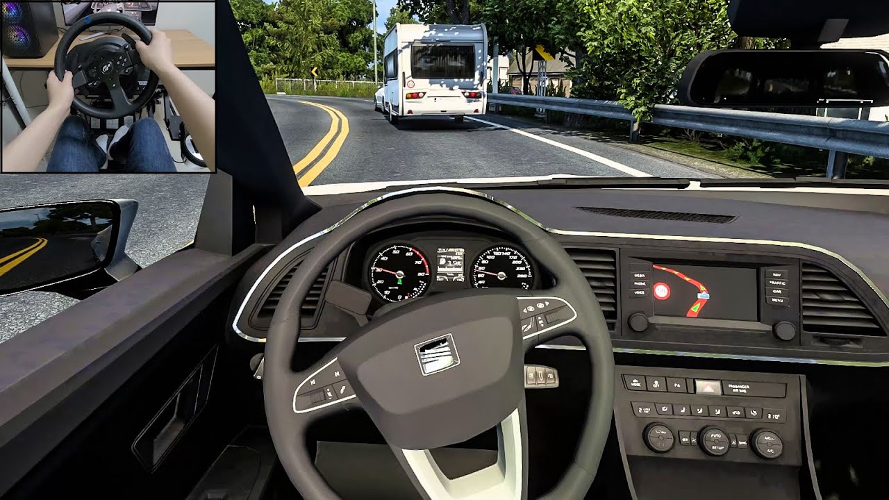 Euro Truck Simulator 2 - Seat Leon [Steering wheel gameplay]