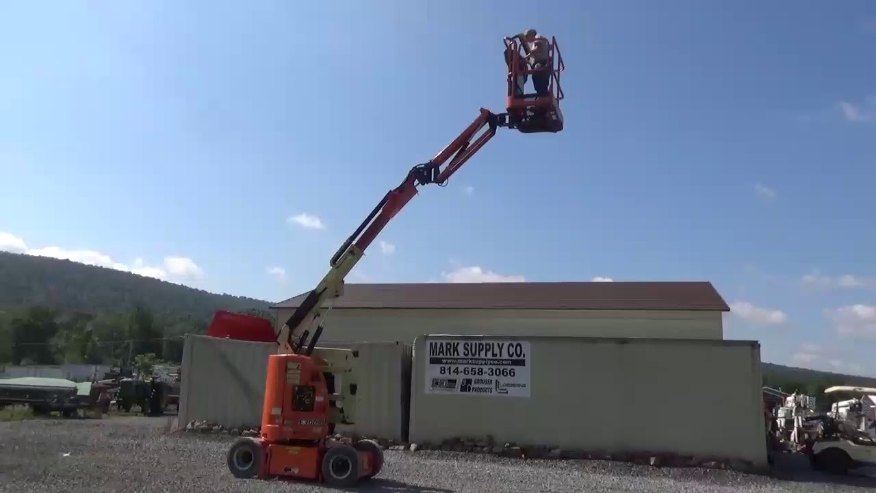 2012 JLG E300AJP Electric Articulating Telescopic Boom Man Lift 30' 48V !