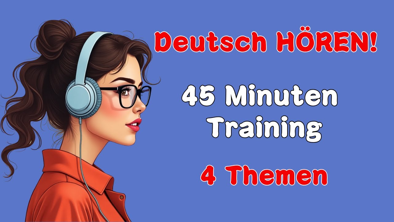 Deutsch Podcast | Deutsch H&ouml;ren | Ep: 8 |  45 Minuten Training f&uuml;r besseres H&ouml;rverstehen!