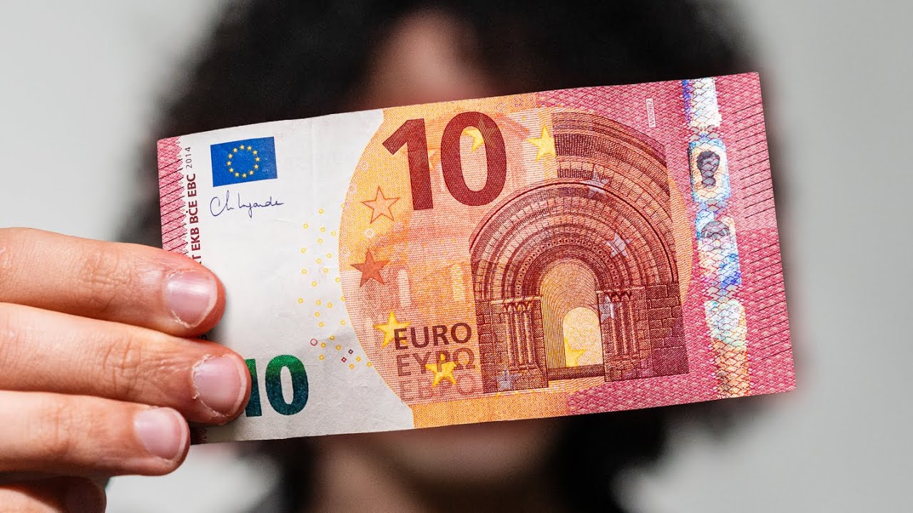DISEGNO sulla Banconota da 10 EURO 💰