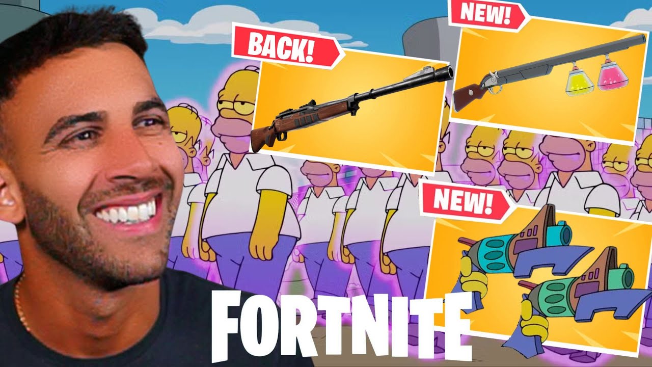 LIVE - NEW Fortnite Simpsons Update Is HERE!