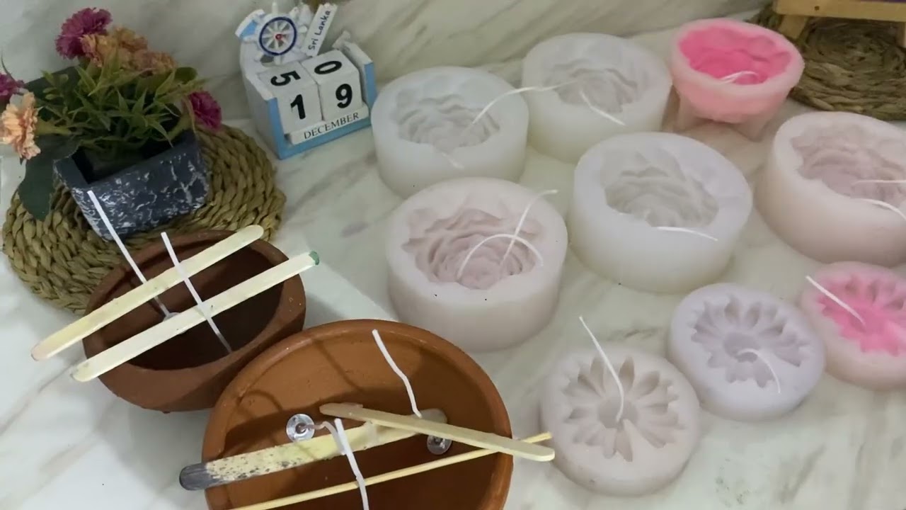 Peonyrose candle එකක් සෑදීමේ මූලික පියවර|1🧿🧿🌹