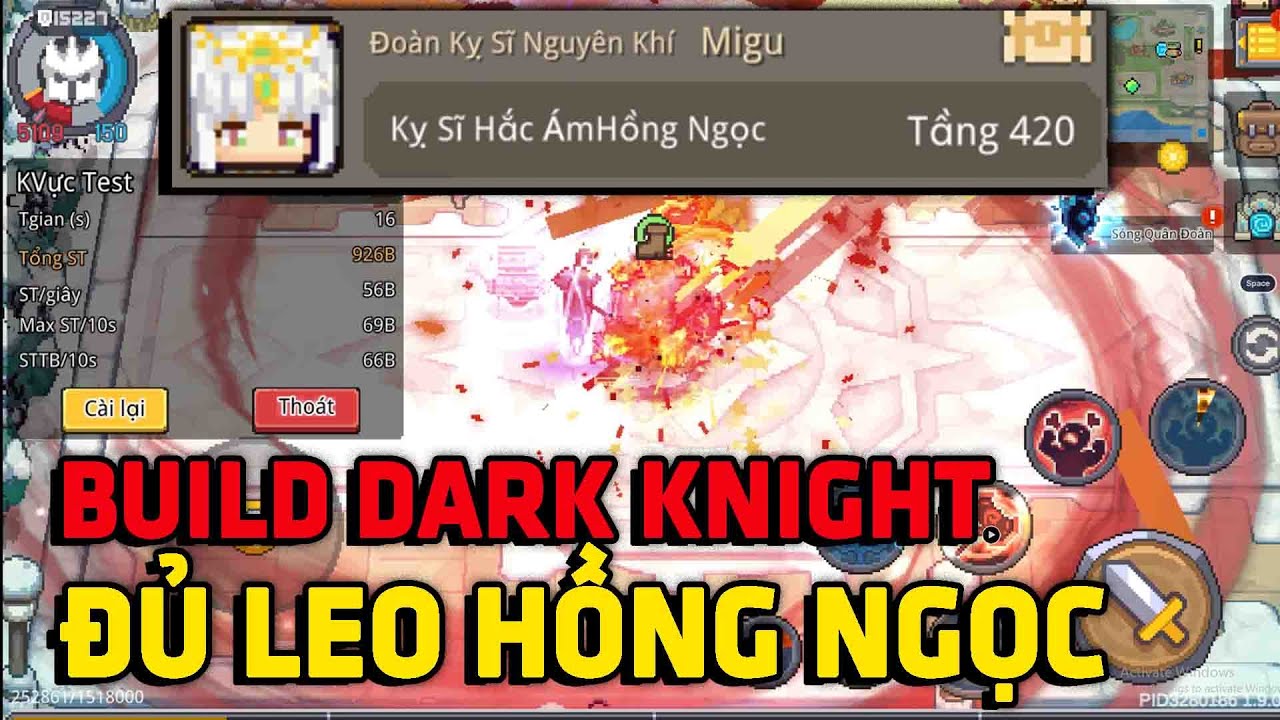 Build DARK KNIGHT Đủ Leo Hồng Ngọc Soul Knight Prequel SS5 #HaiLong