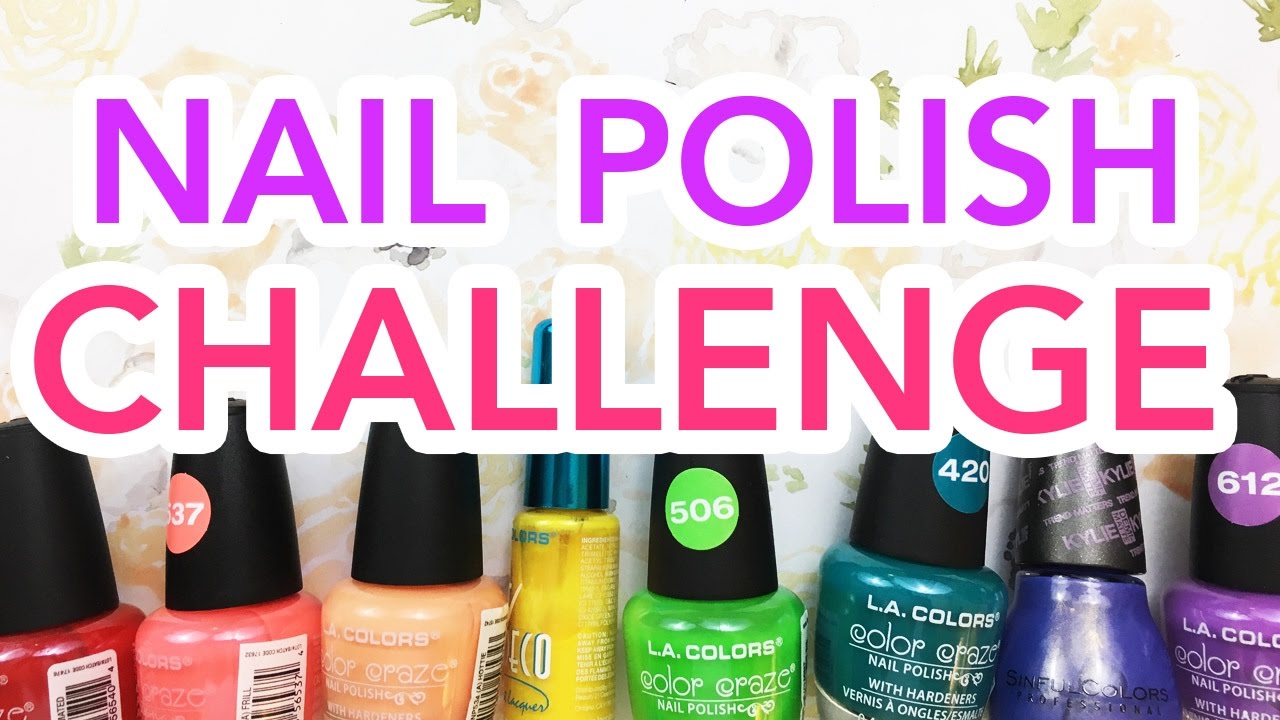 I TRIED PAINTING WITH NAIL POLISH.... and this challenge was harder than I thought..