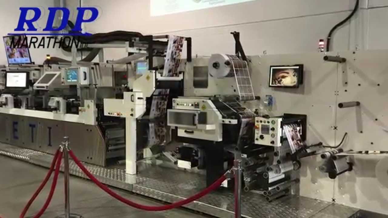 JFlex870 ink jet print engine installed on ETI&rsquo;s Mini-Cohesio machine