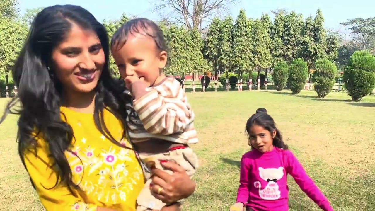 Fun at Tikapur park !! Dry picnic !! Family !! Kids enjoyed a lot !! #Tikapur #Park #Fun #FamilyTime