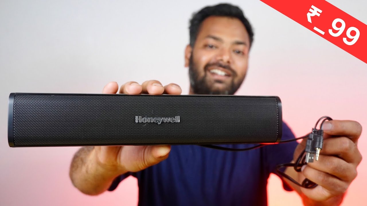 Honeywell moxie v500 10w portable usb wired soundbar - Unboxing & Review