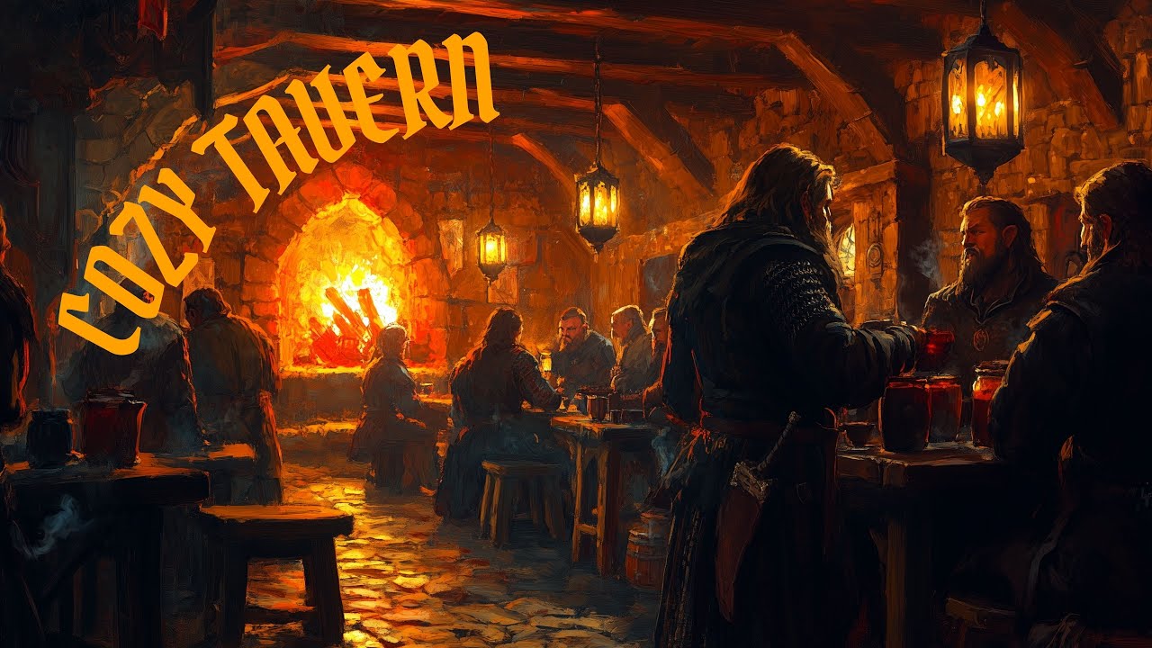 ☘️ Celtic Tavern Ambience | Fantasy Folk Music for DnD, Relax & Rest 🎻