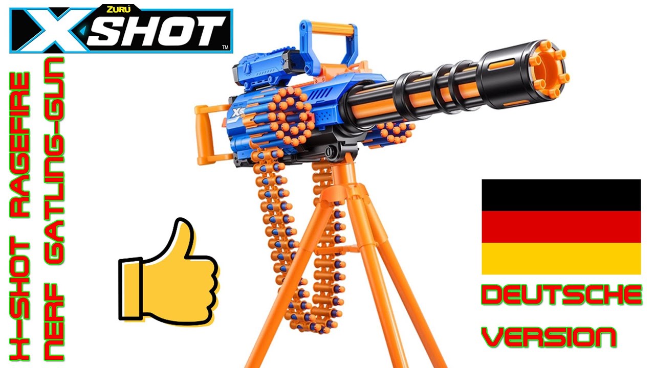 X-Shot Insanity Ragefire | Nerf Gatling | Unboxing, Review und Test DEUTSCH | OWL Nerf Community
