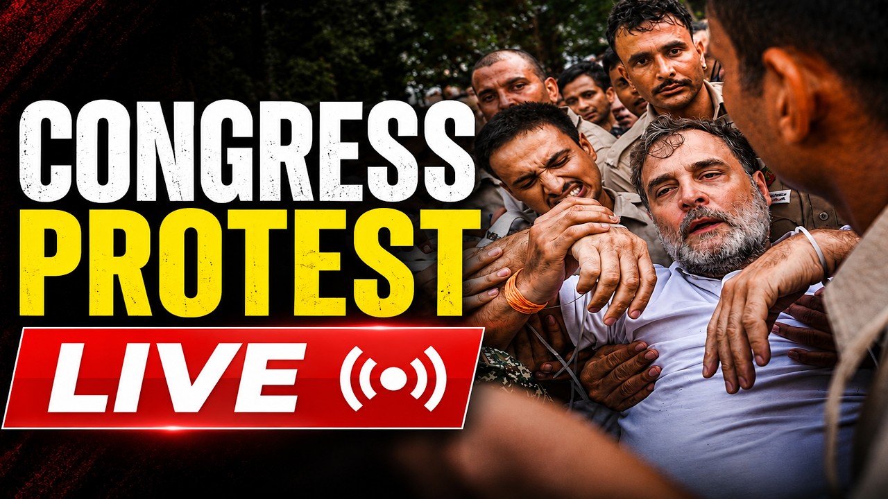 Congress Protest LIVE |  Rahul Gandhi, Priyanka Detained From Protest Site, Taken Away In Bus
