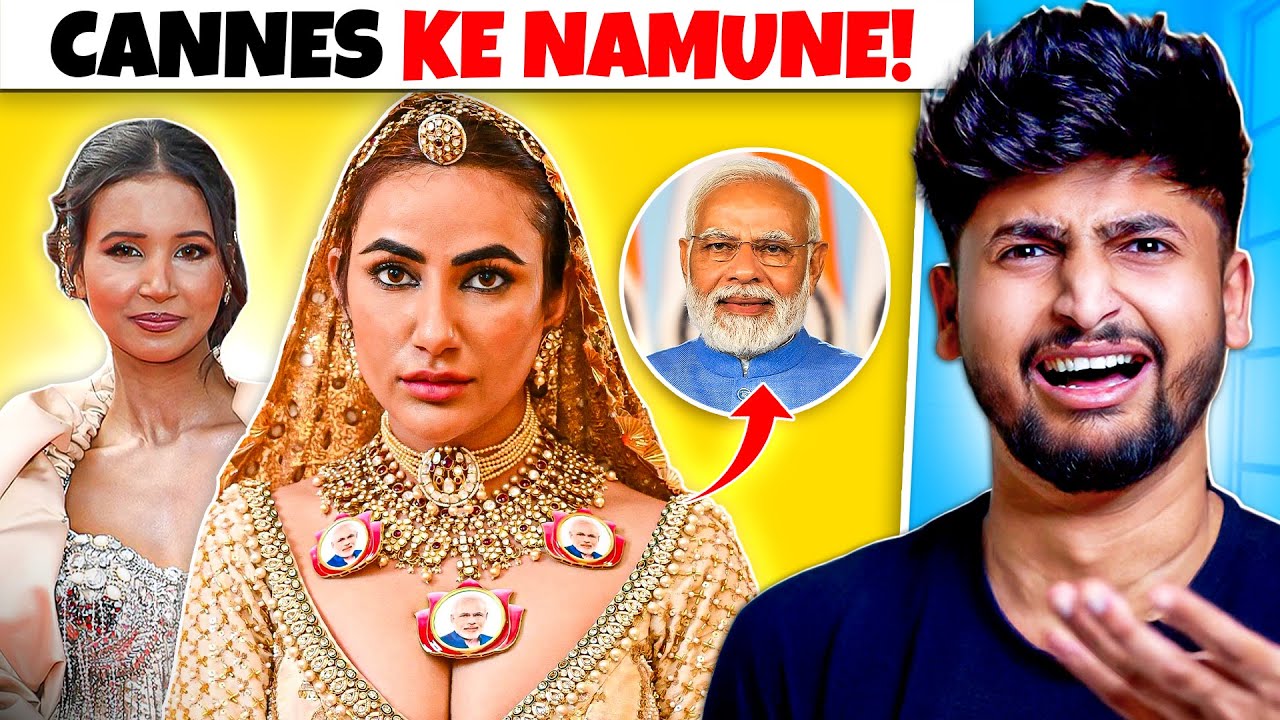 MODI JI KI MAALA PEHENKE CANNES 2025 CHALI GAI AND NANCY TYAGI NE DESIGN COPY KARLIA !!