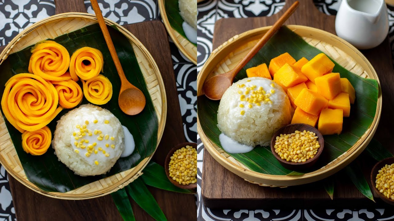 Mango sticky rice | Authentic and easy mango sticky rice recipe | Instant pot