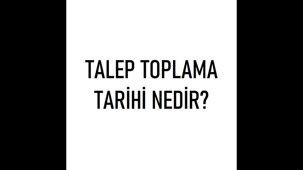 Halka Arzda Talep Toplama Tarihi Nedir