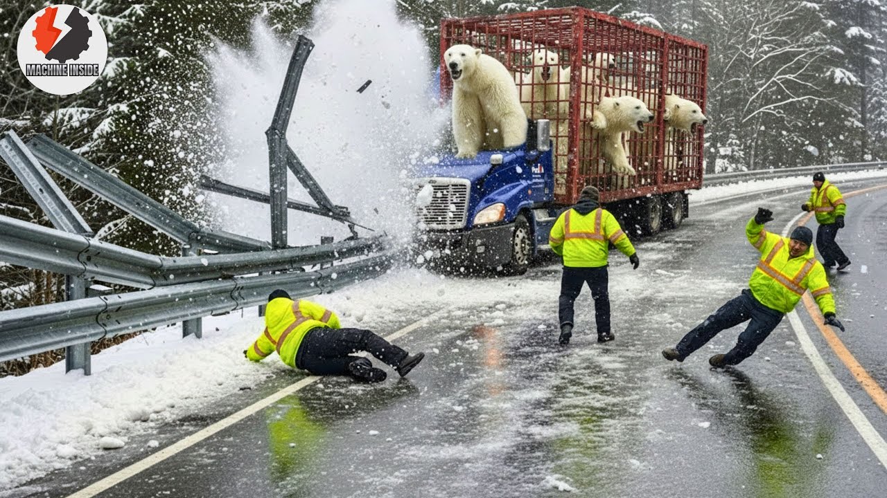 Idiots in Winter Trucks: How Snow and Ice Turn Small Mistakes Into Big Danger Caught on Camera #17