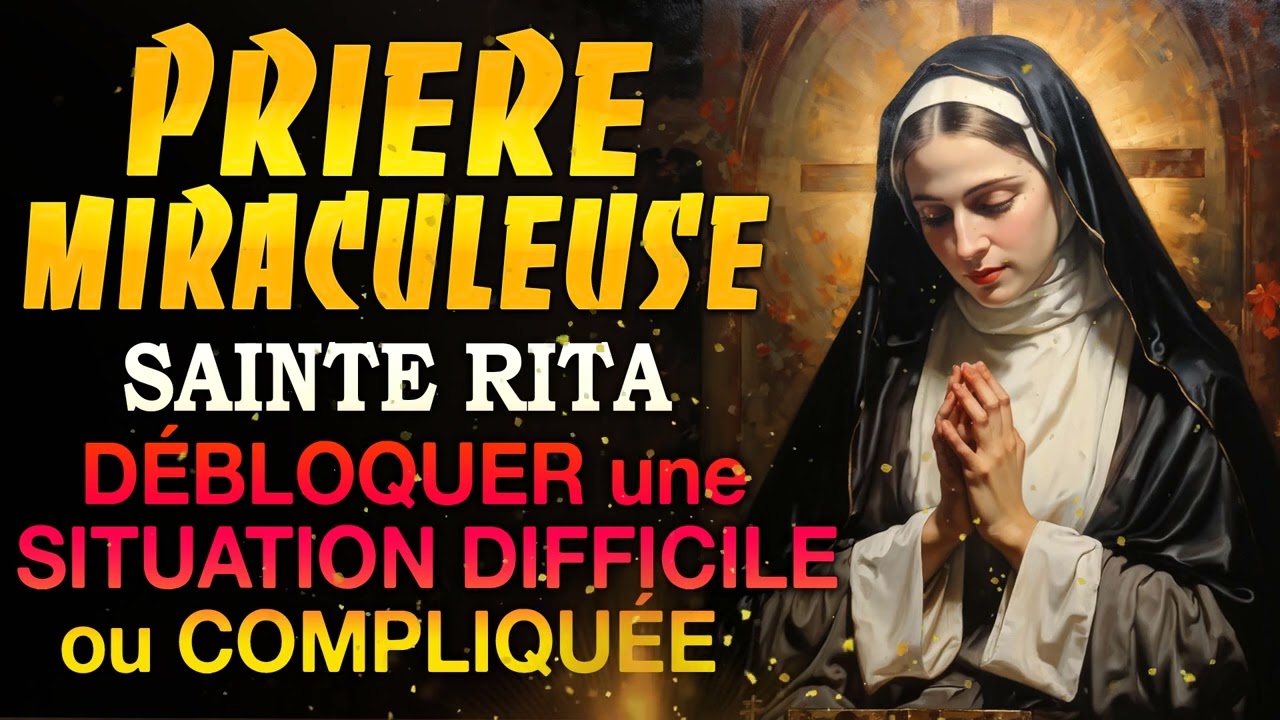 PRIÈRE très puissante à SAINTE RITA de CÁSSIA ✨FAITES-LE et vous VERREZ le MIRACLE se PRODUIRE