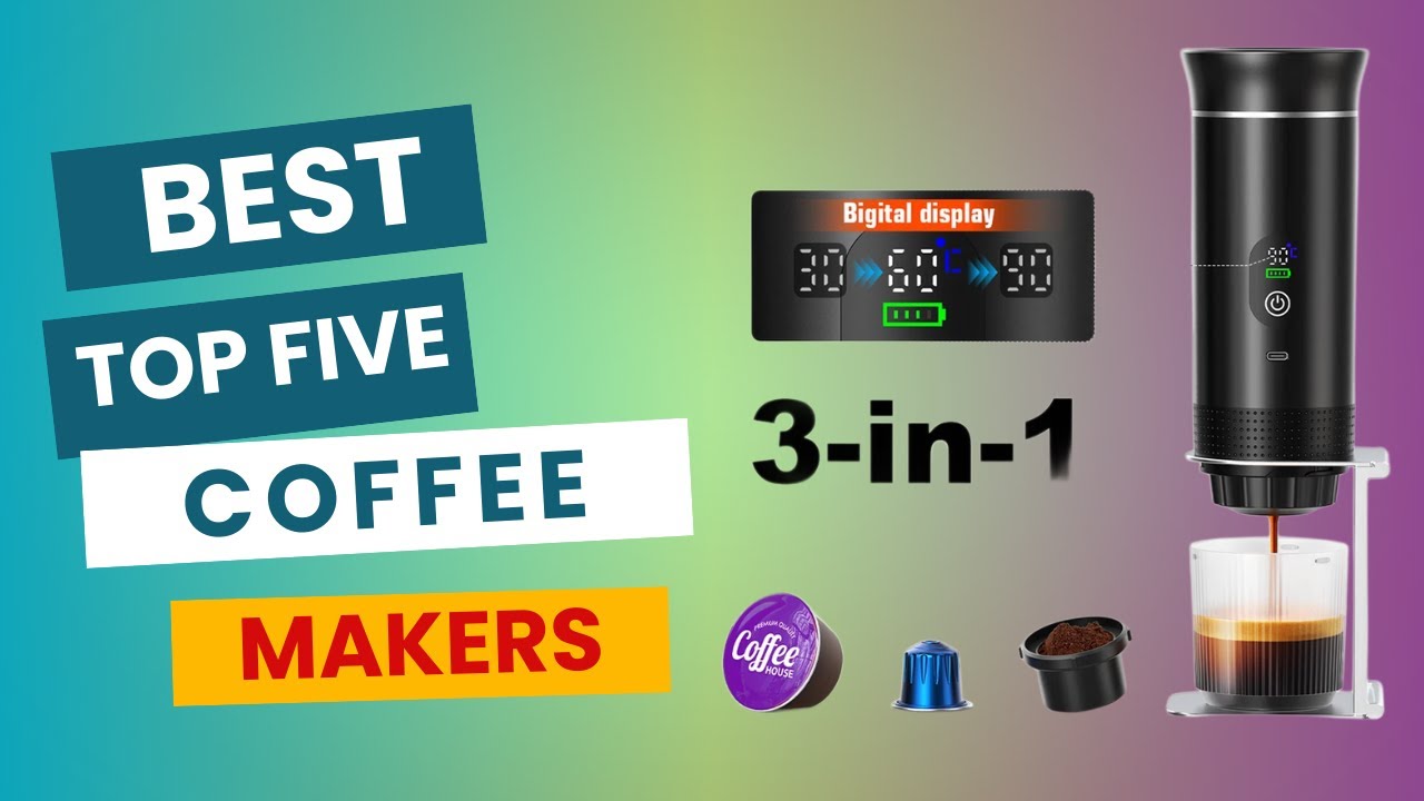Top 5 Best Coffee Makers You Must Buy | Automatic & Manual Coffee Machines!