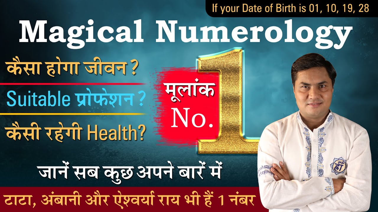 Magical Numerology:मूलांक 1 की पूरी कहानी|Driver Number 1️⃣-जाने Lucky नंबर,दिन,रंग -Suresh Shrimali