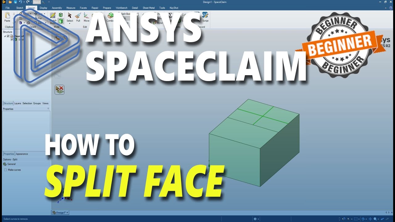 How To Split Face In Ansys Spaceclaim