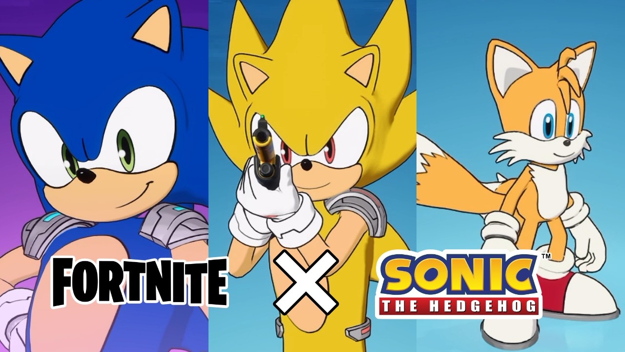 Fortnite x Sonic The Hedgehog Crossover Gameplay - Part 1 (4K)