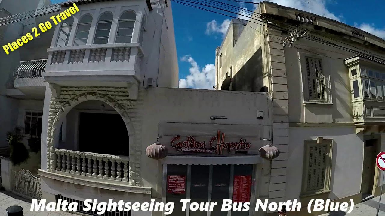 Malta Sight Seeing Tour North Blue Route Part 5  Malta Travel Video