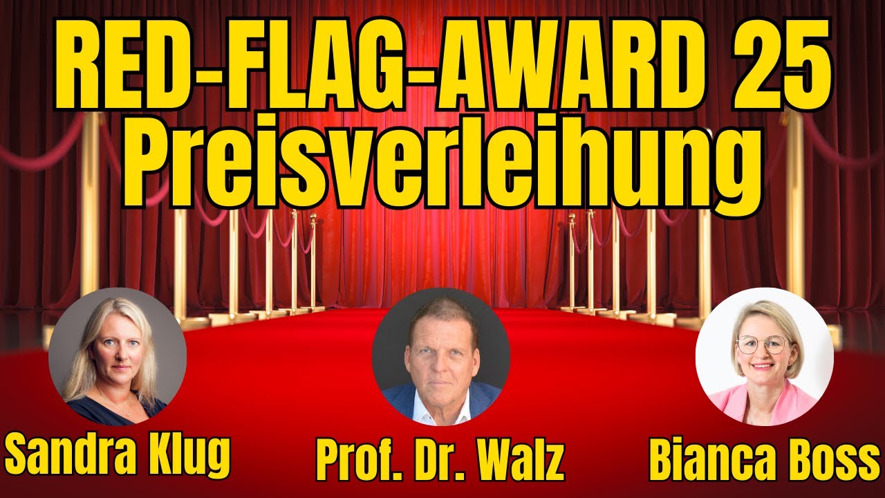 Red Flag Award – LIVE | Die Jury kürt die 3 Gewinner des Anti-Preises
