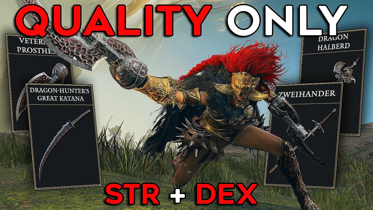 Elden Ring (+DLC) But I Can ONLY LEVEL QUALITY (Str & Dex)