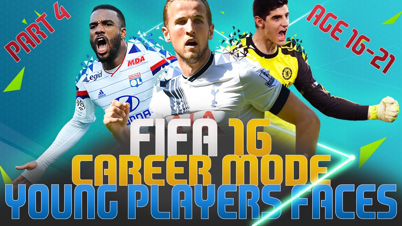 FIFA 16 Career Mode - Young Player Faces Age 16-21 PART 4