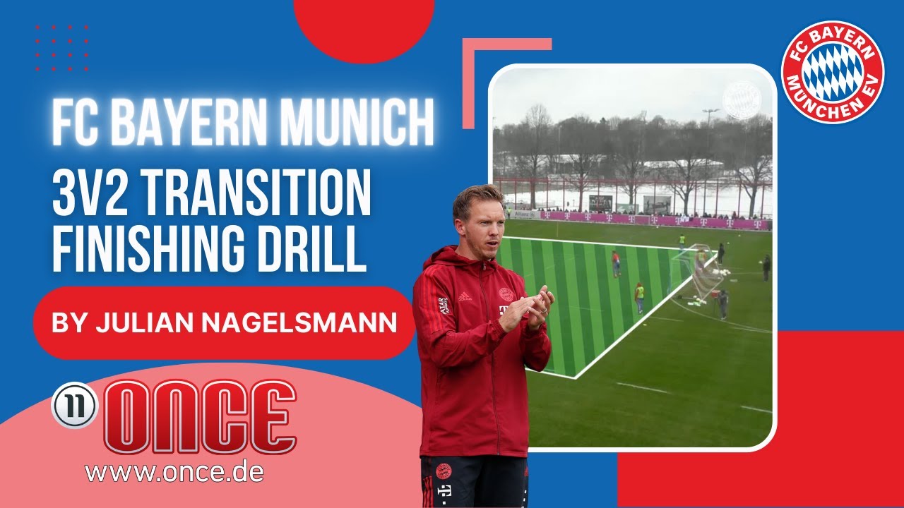 FC Bayern Munich - 3v2 transition finishing drill by Julian Nagelsmann