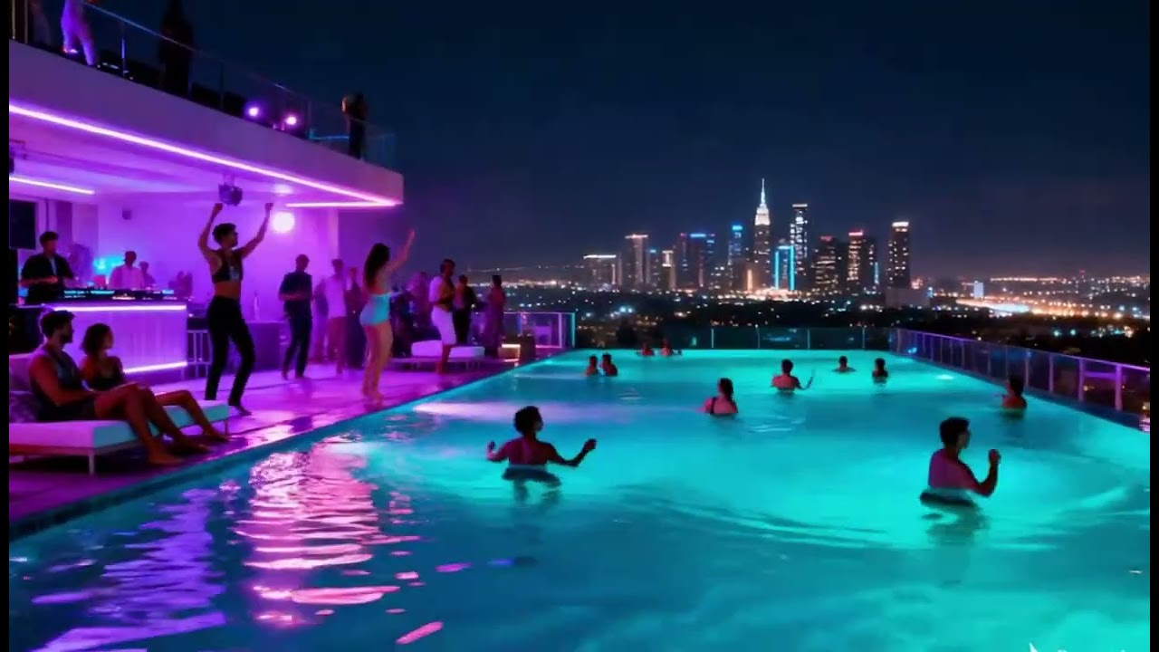 Aqua Bass Party | DJ Full Bass Beats in a Poolside Atmosphere