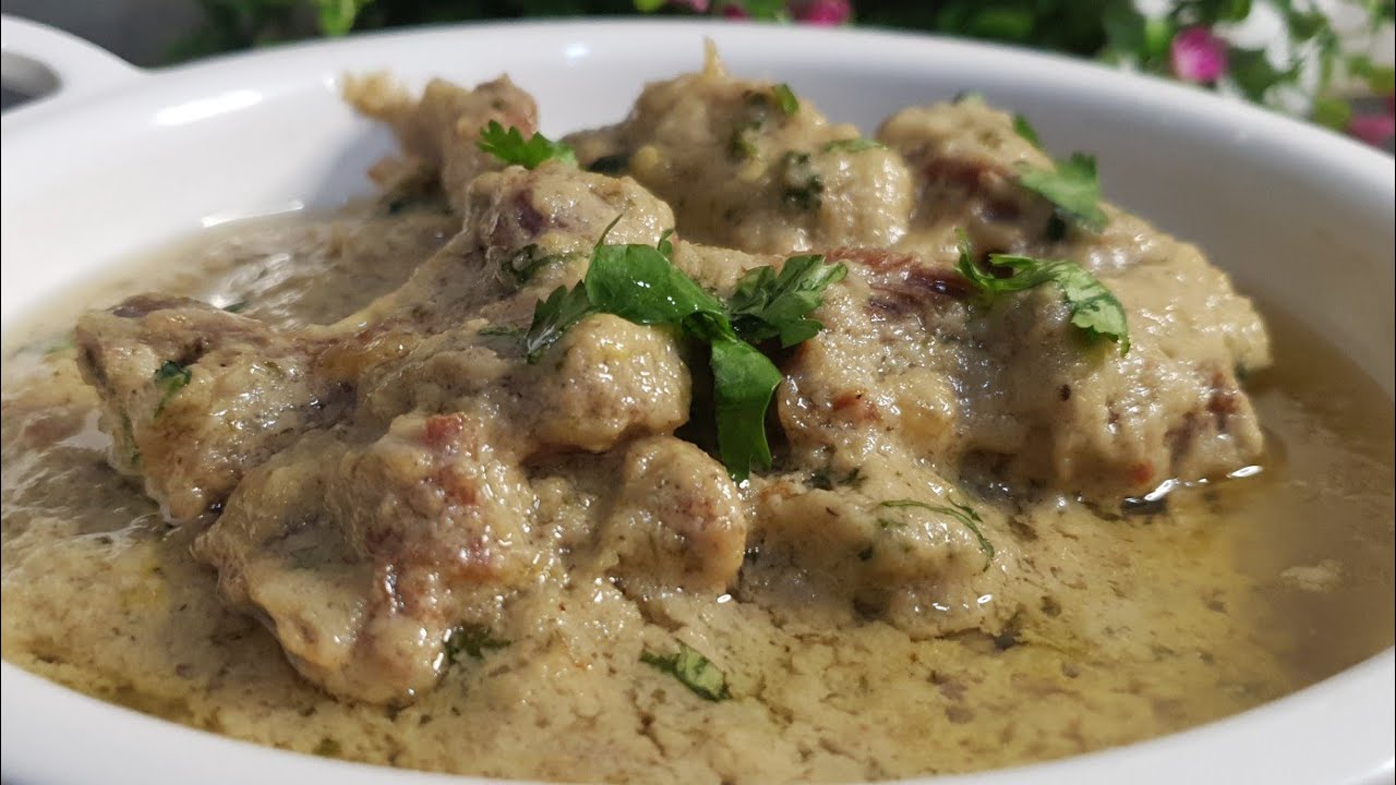White Mutton Korma Recipe ♥️