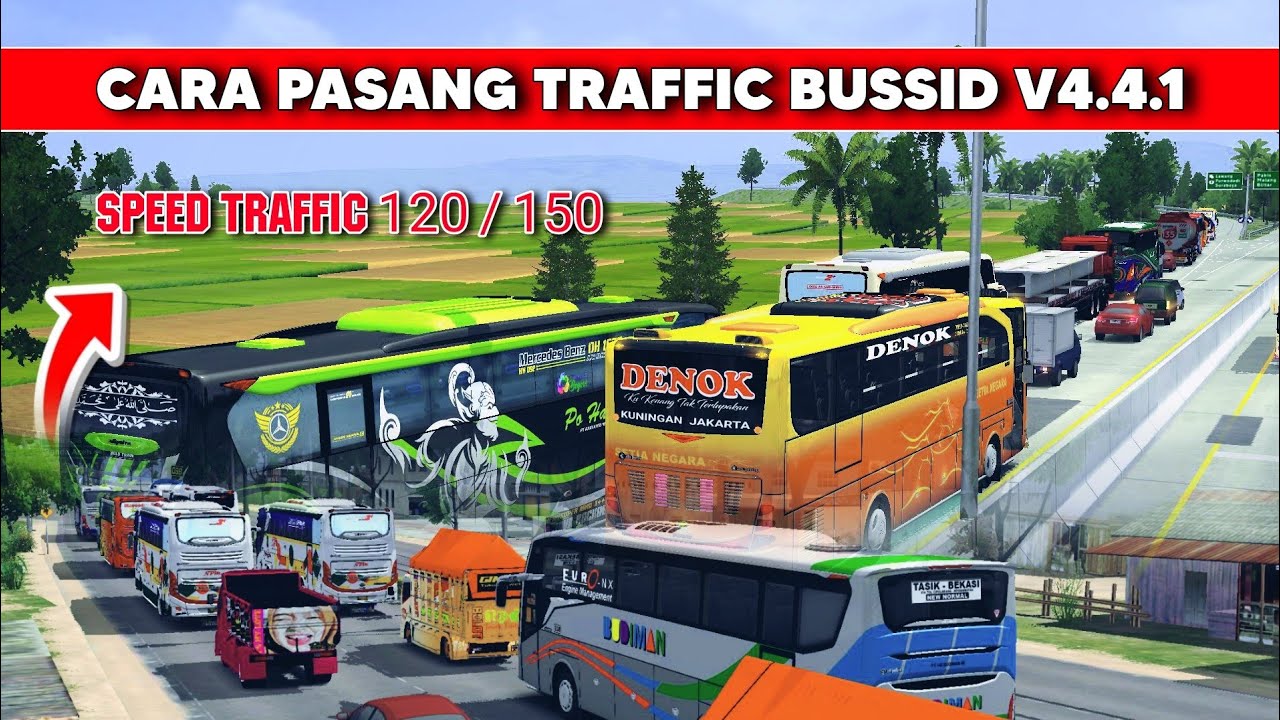 Cara Ini Traffic Bussid kalian Jadi PADAT CEPAT! Tutorial Pasang Traffic Bussid Terbaru 