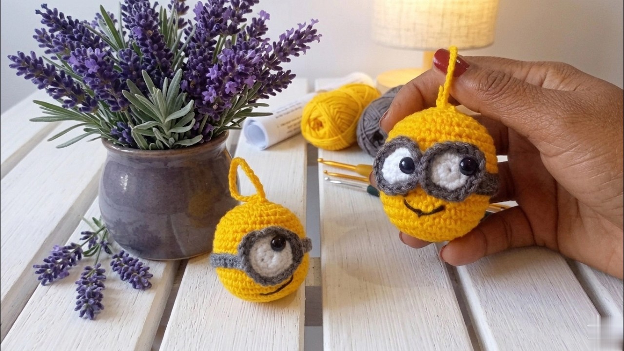 Como fazer chaveiro minions Meu Malvado Farorito em Amigurumi!