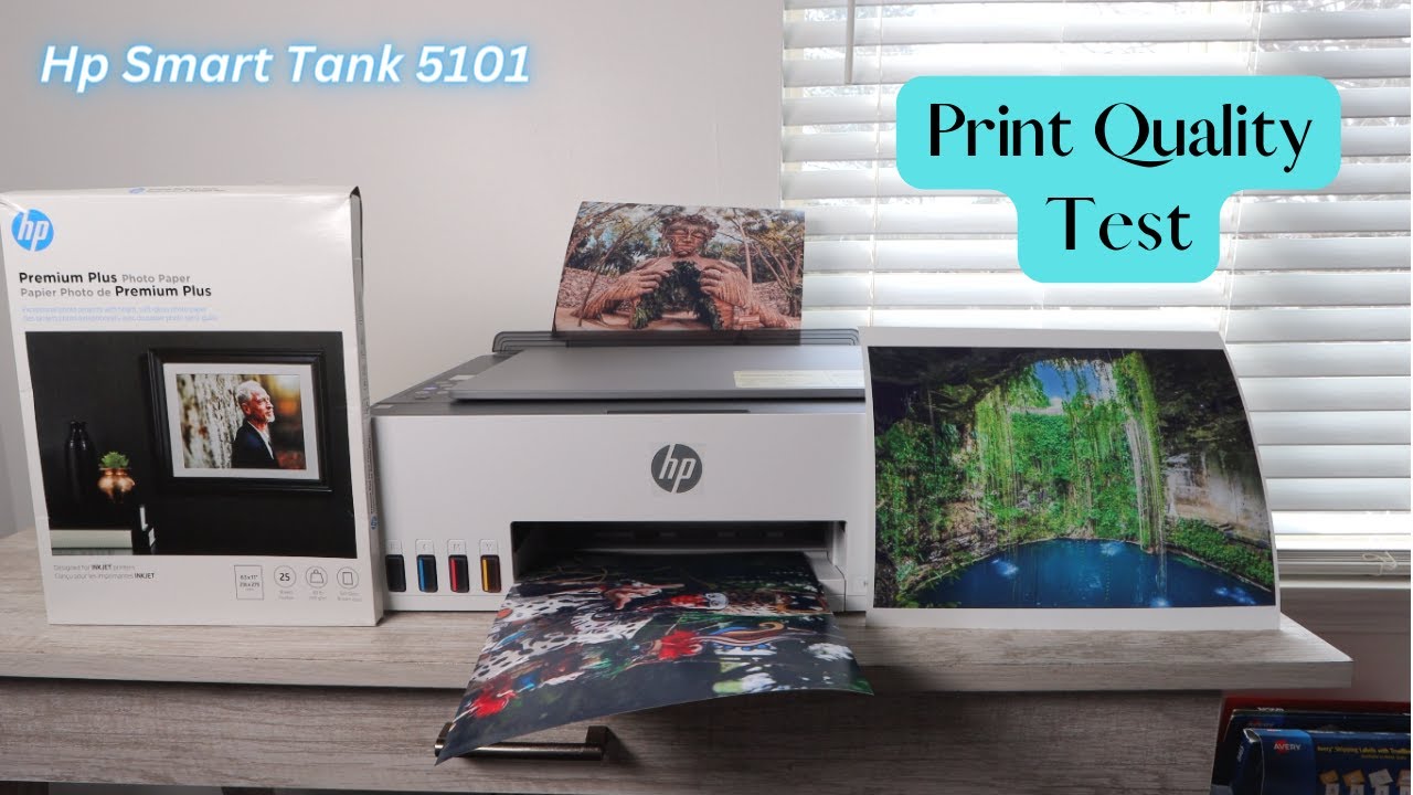 Тест качества печати — серия HP Smart Tank 5100