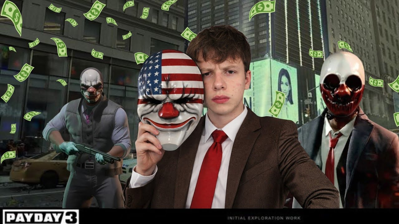 ROUBANDO TODA A GRANA DO BANCO  | PayDay 3  #payday3 #roubodecarro #tiro #mascaras #policia #sozinho